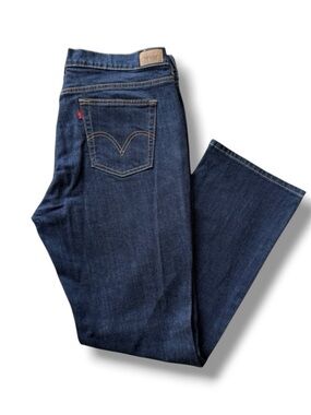Levi’s 505 Straight Leg Medium Rise Jeans Dark Wash Women’s Size 16